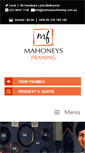 Mobile Screenshot of mahoneysframing.com.au